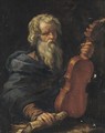 Homer With A Violin - (after) Pier Francesco Mola