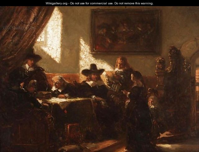 A Dutch Interior - Johannes Anthonie Balthasar Stroebel