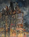 Parisian Street Corner At Night - Konstantin Alexeievitch Korovin