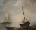 Fishing Boats Along The Shoreline - (after) Jan Van Os