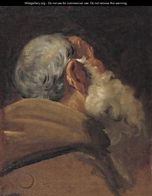 Head Of An Old Man Seen From Behind - (after) Gaetano Gandolfi
