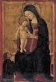 Madonna And Child Enthroned With A Kneeling Donor - Umbro-Marchigian School