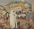 Fiesta Time At Taos - Laverne Nelson Black