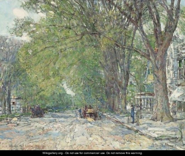 Easthampton Elms In May - Frederick Childe Hassam