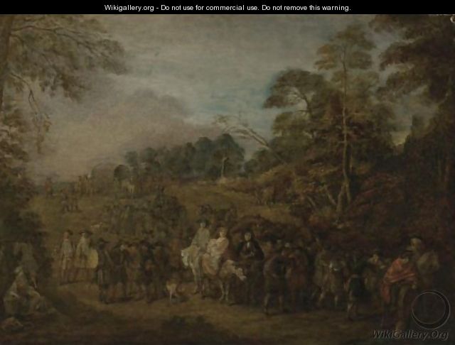 Le Retour De Campagne - Jean-Antoine Watteau