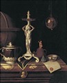 Still Life With A Candlestick, A Charles II Caudle Cup And Cover - Pieter Gerritsz. van Roestraeten