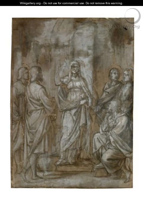 La Vergine Con Cinque Santi - Enea Salmeggia