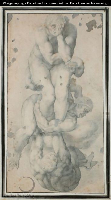 Figure Di Dannati Da Michelangelo - (attr. to) Clovio, Giorgio Giulio