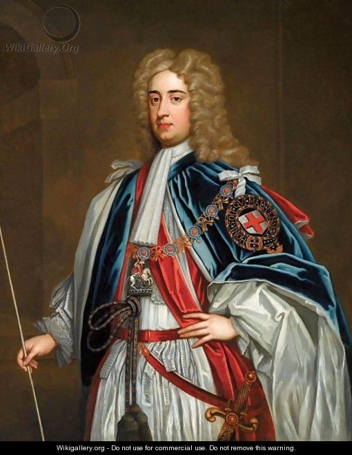 Portrait Of Lionel Sackville, 1st Duke Of Dorset (1688-1765) - (after) Kneller, Sir Godfrey