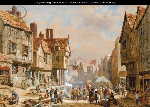 Market Day, Chester - Louise Rayner