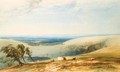 Bow Hill On The Sussex Downs, Chichester And The Isle Of Wight Beyond - Anthony Vandyke Copley Fielding