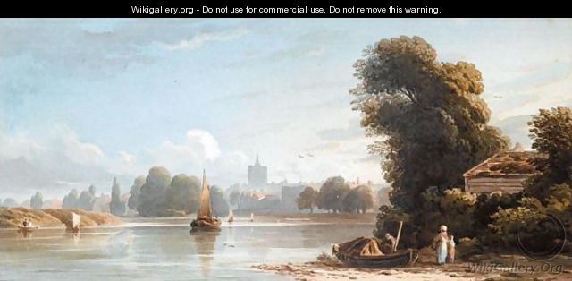 The Thames At Chiswick - John Varley