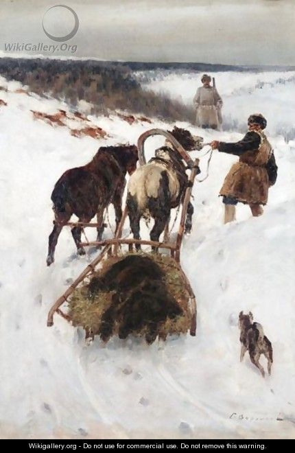Return From The Bear Hunt - Sergei Semenovich Voroshilov