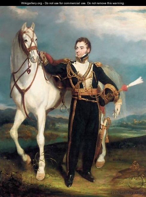 Portrait Of A Cavalry Officer - (after) Martens, Henry