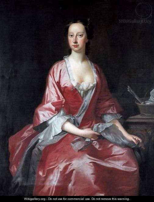 Portrait Of Margaret Ayshford, Wife Of John Wise - Thomas Hudson