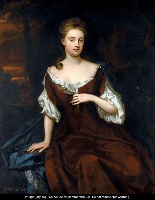 Portrait Of Henrietta, Lady Langley - Sir Godfrey Kneller