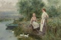 Feeding The Ducks 2 - Henry John Yeend King