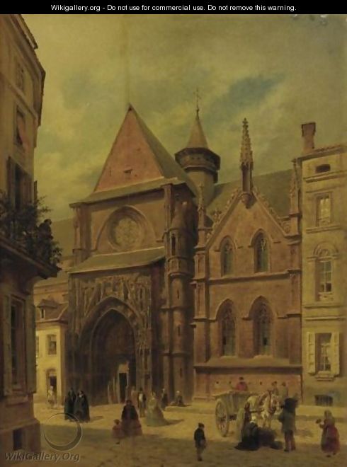 View Of A Town Square - Franz Alt