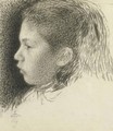 Portrait Of A Girl In Profile - Georges Lemmen