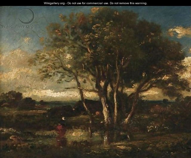 Landscape With Pond - Jules Dupre