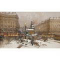 Place Clichy, Travaux Du Metro - Eugene Galien-Laloue