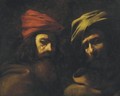 Two Turbanned Men - (after) Theodore Gericault