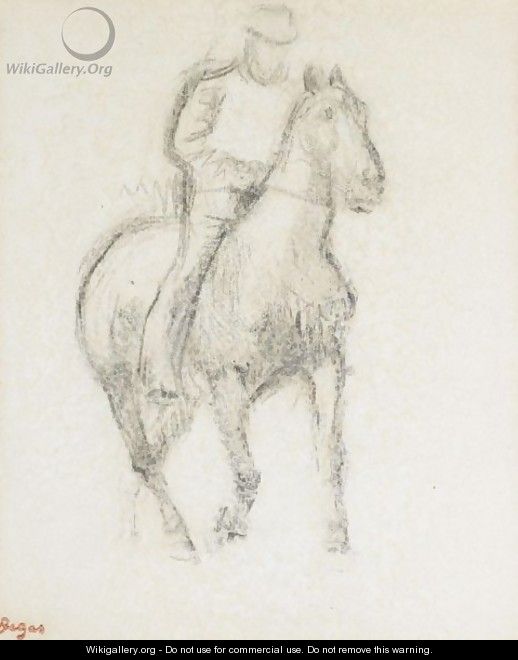 Cavalier (De Trois-Quarts Vers La Droite) - Edgar Degas