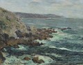 Rochers Dominant La Mer En Bretagne - Gustave Loiseau