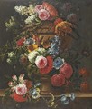 Still Life Of Flowers In An Urn - Jan-baptist Bosschaert