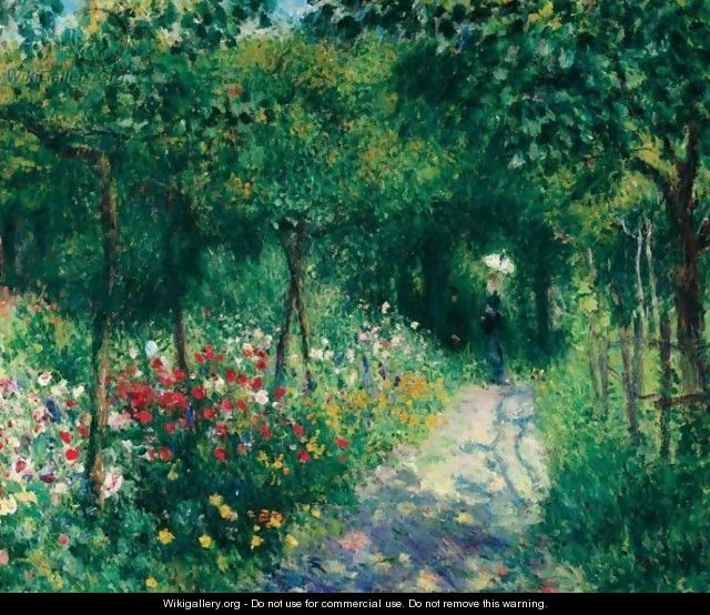 Femmes Dans Un Jardin - Pierre Auguste Renoir