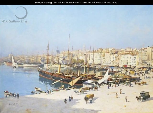 View Of The Old Harbour Of Marseille - Joseph Garibaldi