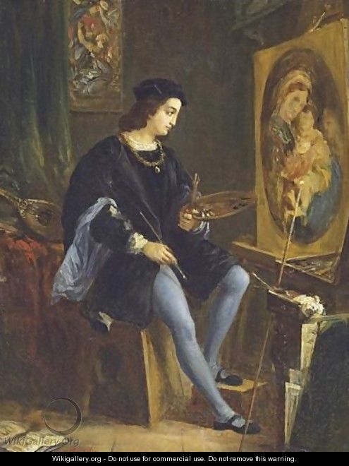 The Virgin With The Chair - Alexandre-Marie Colin
