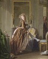 Young Lady In An Interior Getting Dressed - Michel Garnier