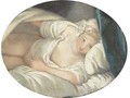 Woman Lying - Jean-Honore Fragonard
