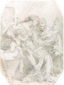 The Holy Family St. Joseph Reading To The Virgin And Child - Gaetano Gandolfi