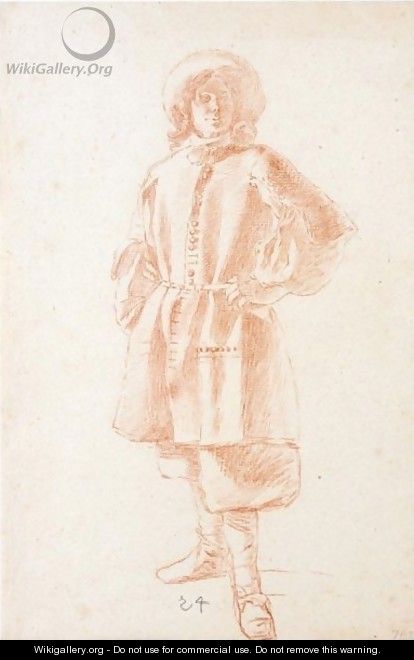 Study Of A Standing Youth - Moses Ter Borch