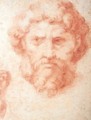 Study Of The Head Of A Bearded Man - Michele Da Parma (see Rocca)