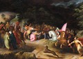 Saint Veronica Holding Out Her Veil To Christ On The Road To Calvary - (after) Frans I Francken