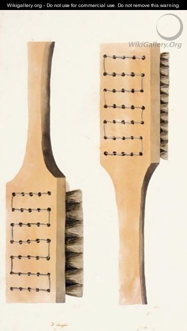 A Design For Two Hair-Brushes - French School