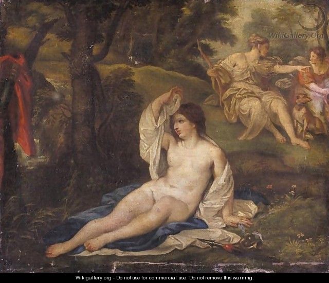 Diana And Her Nymphs Bathing - (after) Carlo Maratta Or Maratti