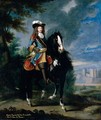 Equestrian Portrait Of Henry Francois De Foix De Candalle (1640-1714) - (after) Adam Frans Van Der Meulen