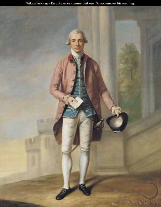 Portrait Of A Gentleman, Said To Be Sir James Wright (1716-1785) - Samuel de Wilde