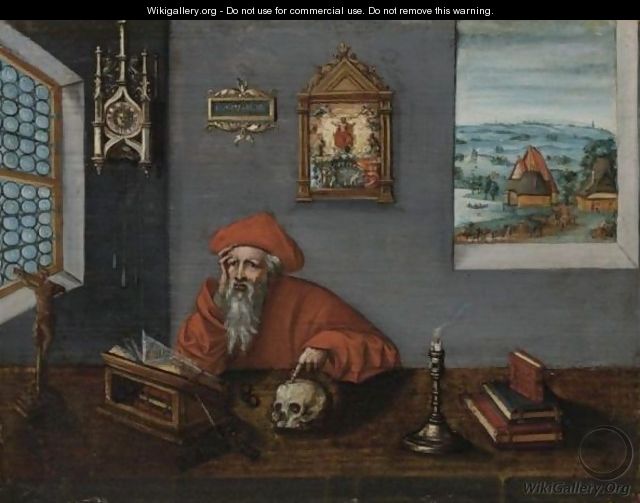 St. Jerome In His Study - (after) Durer or Duerer, Albrecht