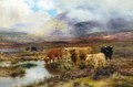 On A Scottish Moorland - Louis Bosworth Hurt
