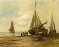 Unloading The Catch, Katwijk - Wilhelm Hambuchen