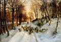 Through The Calm And Frosty Air - Joseph Farquharson