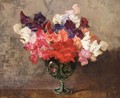 Still Life Of Sweet Peas - Robert Noble