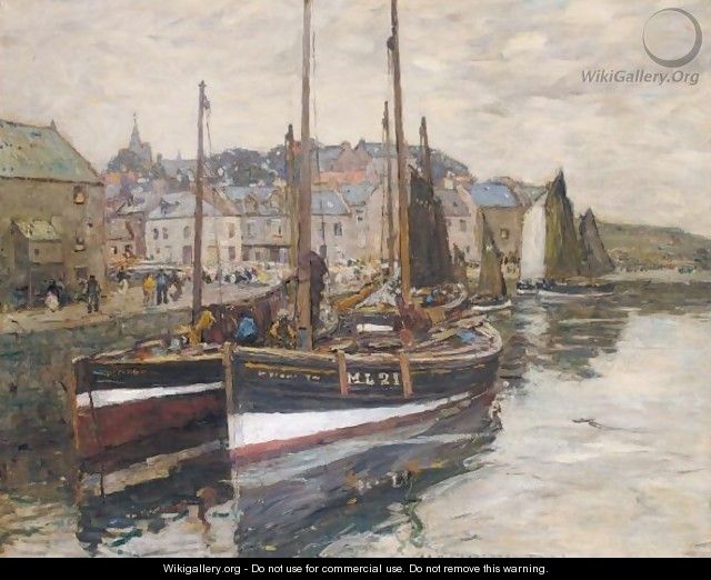 The Harbour At Pittenweem - Robert McGowan Coventry