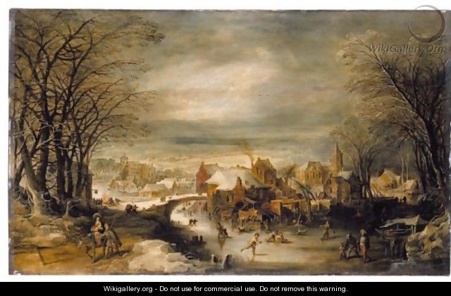 Winter Landscape With The Flight Into Egypt - Joos or Josse de, The Younger Momper