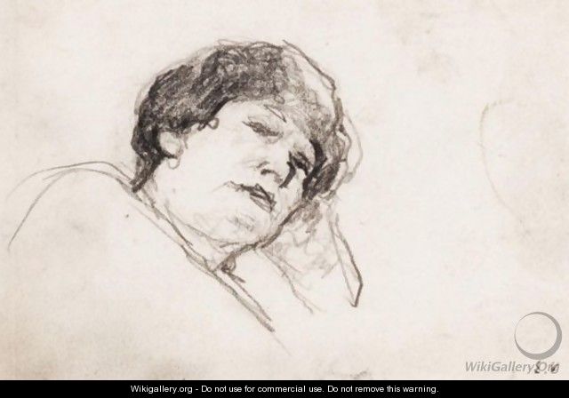 Lucy Hessel, Study For At Rest - Edouard (Jean-Edouard) Vuillard